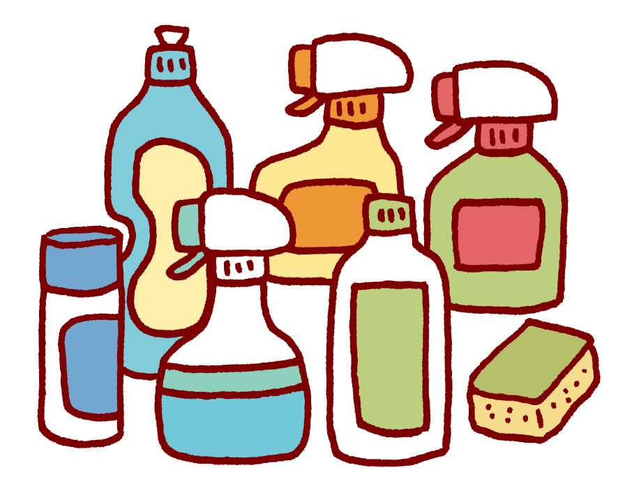 たくさんの種類の洗剤